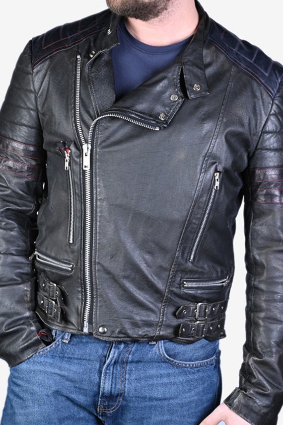 Vintage Campari Vanguard Mk1 Leather Biker Jacket | Size L - Www