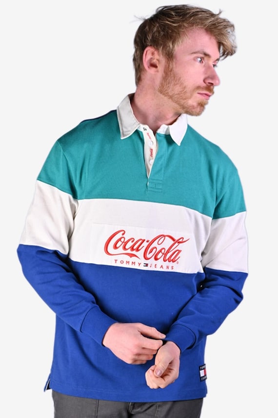 poeder Verfijnen ruimte Vintage Tommy Hilfiger Coca Cola Rugby Shirt Size S - Etsy