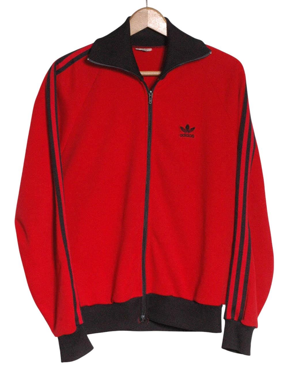 トップス 70~80s ADIDAS vintage red track jacket Vintage 1970's Adidas Red Track Jacket | Size S - Www.brickvintage