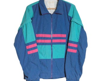 Vintage 1980's Retro Festival Jacket | Size L - www.brickvintage.com