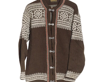 Cárdigan nórdico noruego vintage Nordstrikk / Talla M - www.brickvintage.com