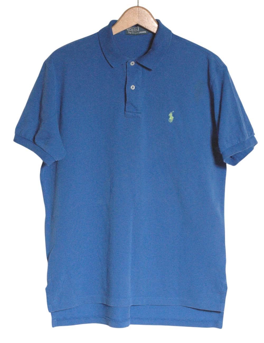 90's オールド＆USA古着 POLO by RALPH LAUREN Vintage 1990's Ralph Lauren Blue Polo Shirt | Size M - Www