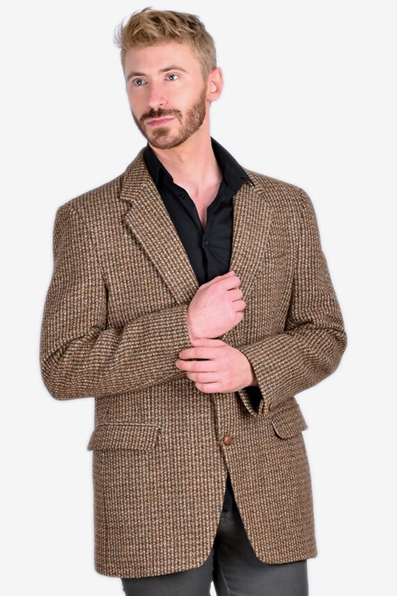 Vintage 1960's Hodges Harris Tweed Jacket | Size … - image 4