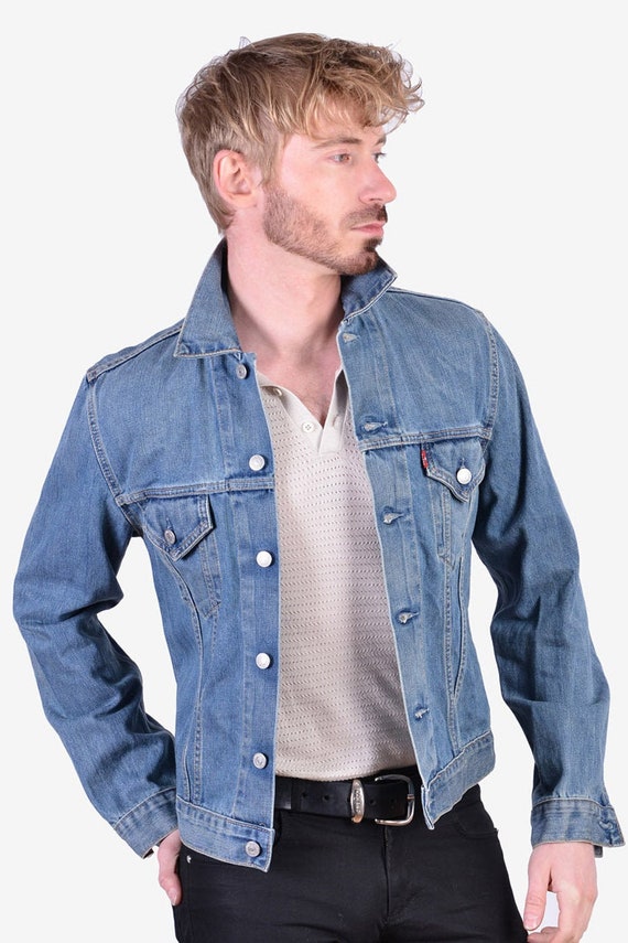70500 Denim Trucker Jacket Size 