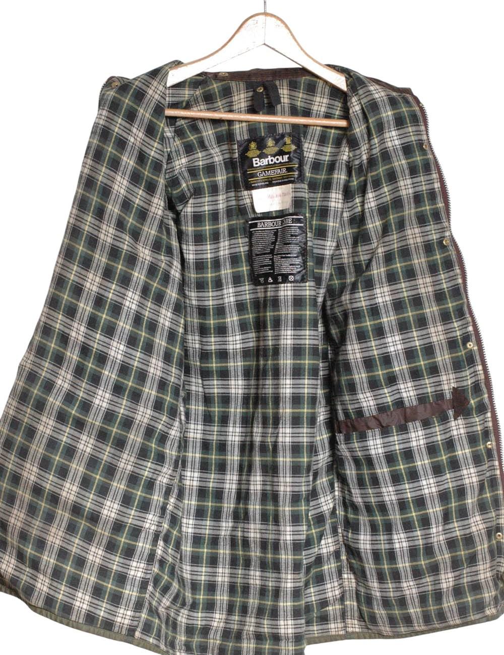 Vintage Barbour Gamefair Wax Jacket | Size C38/97cm S - Www