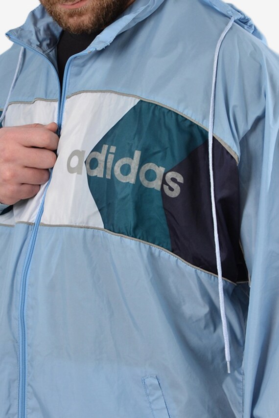 routed adidas windbreaker