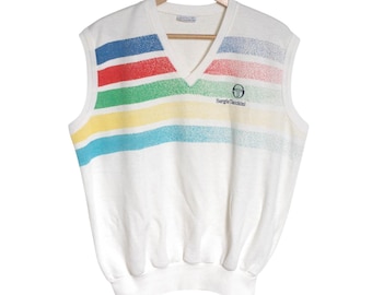 Canotta senza maniche vintage Sergio Tacchini anni '90 / Taglia M - www.brickvintage.com