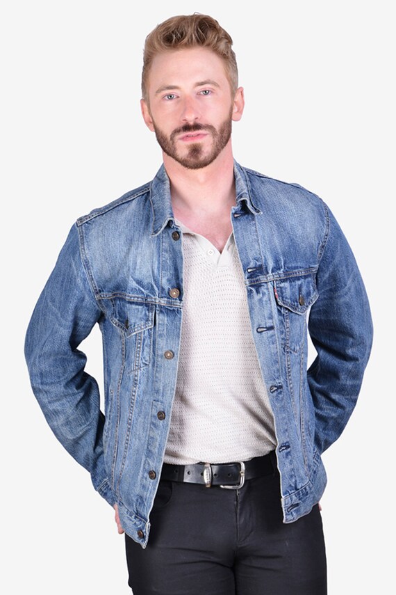 70589 Denim Trucker Jacket Size 