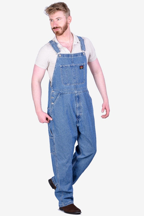 Vintage Levi's Denim Overalls Dungarees Size L - Etsy