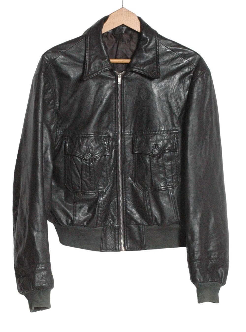 Mens black winter sales bomber jacket