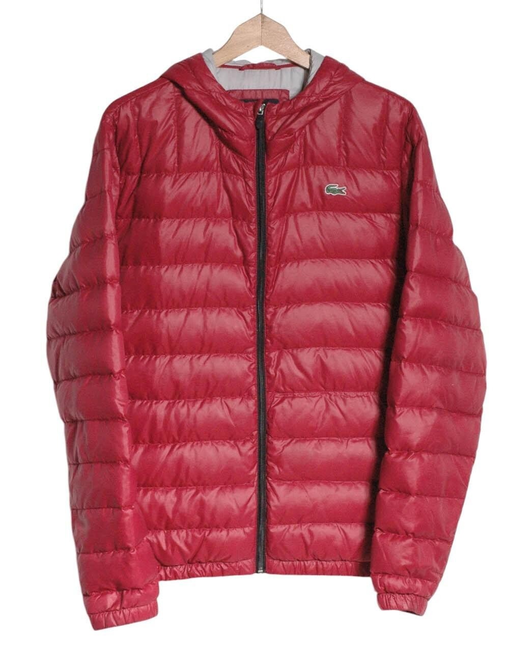 ジャケット・アウター LACOSTE Down jacket 90s vintage Vintage 90s Lacoste Jacket Puffer Down Jacket Embroidery