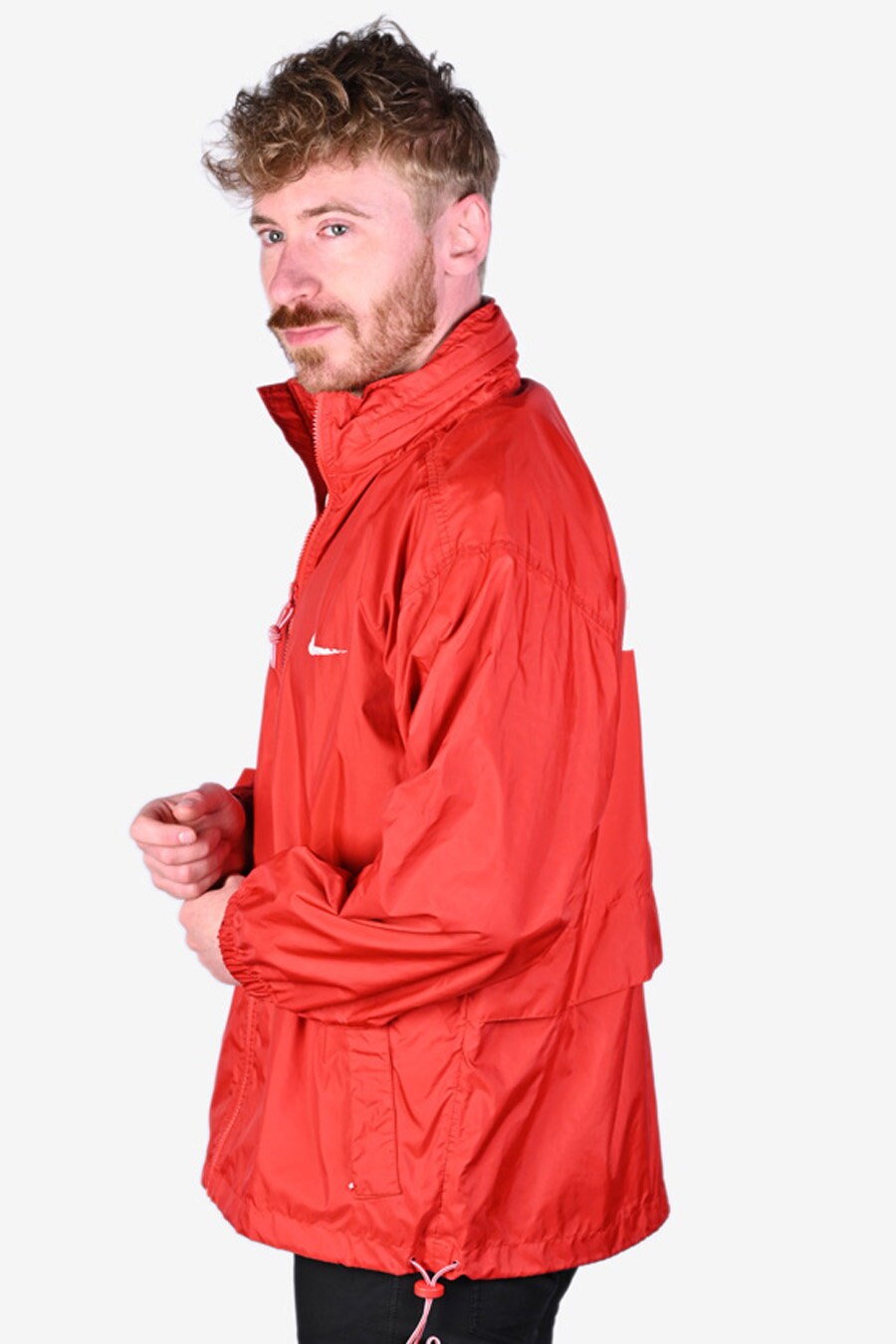 Vintage Nike Red Windbreaker Jacket Size S Www.brickvintage