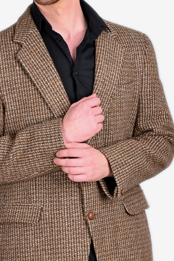Vintage 1960's Hodges Harris Tweed Jacket | Size … - image 6