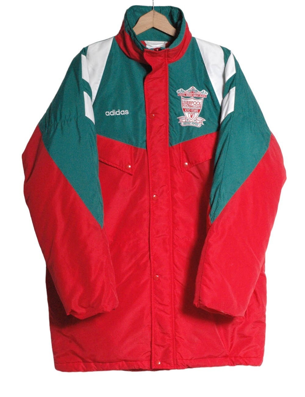 Vintage 1992 1993 Liverpool Adidas 1992 93 Centenary Bench Coat Size L Www.brickvintage Etsy UK