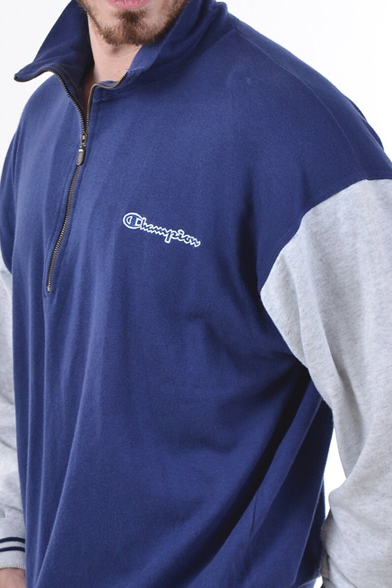 Vintage Champion Blue /& Grey Sweatshirt L www.brickvintage.com
