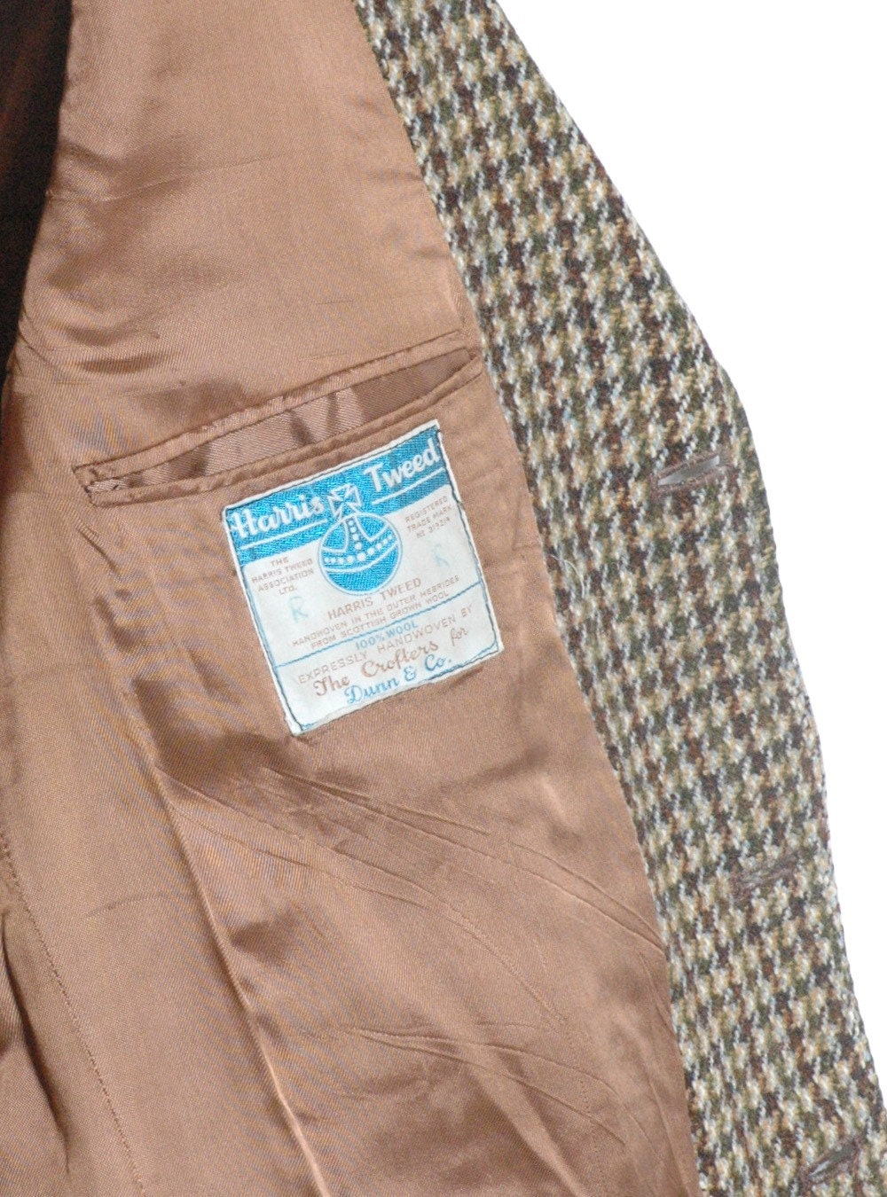 Vintage 1960's Dunn & Co Harris Tweed Jacket | Size 42 L Vintage 1960's Dunn & Co Harris Tweed Jacket | Size 42 L