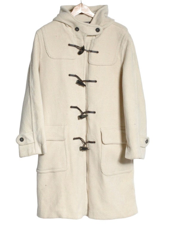 Cream duffle hotsell coat