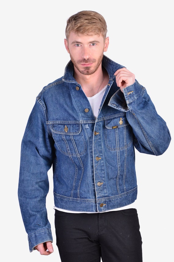 Vintage 1970's Lee Riders Denim Jacket | Size L -