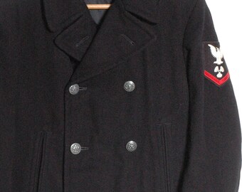 Vintage 1960's Vi-mil Naval Pea Coat | Size XXS - Www.brickvintage
