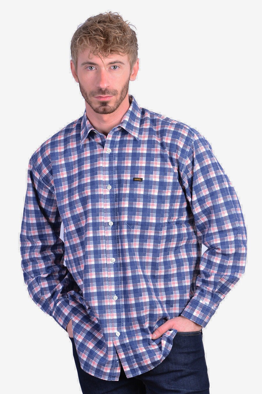 Image of Never Worn Lee Check Flannel Shirt L - Www.brickvintage.com