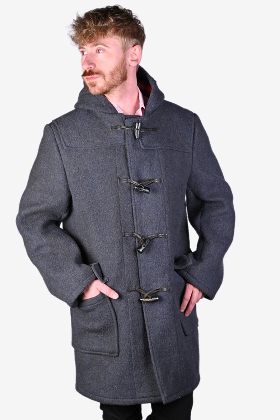 Vintage 1970 s Traditional British Duffle Coat Size XL Www
