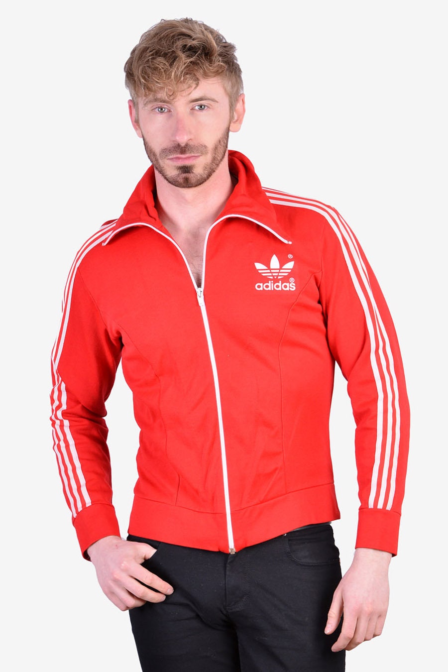 1970 Adidas Europa Red Jacket Size XS - Etsy España