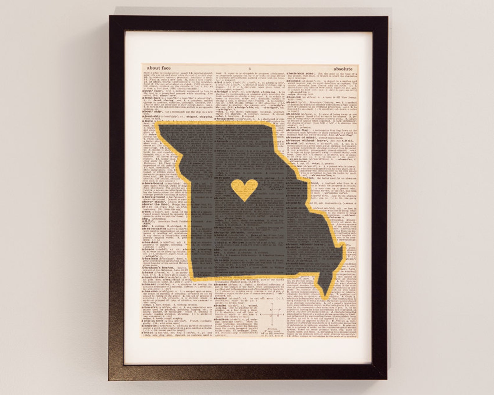 Vintage Mizzou Print Columbia Missouri Art Print on Etsy