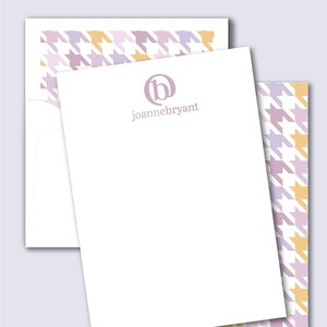 Sociaal eenvoudige persoonlijk e-mailpapier Set | Enveloppen met de coördinatie van de Liners | Aangepast briefpapier