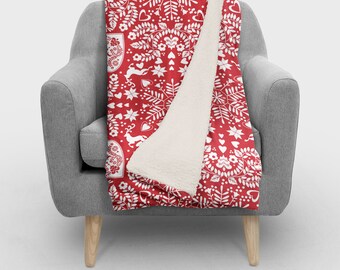 Nordic Christmas Personalized Holiday Blanket