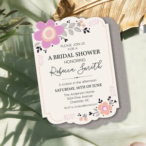 Morning Blooms Bridal Shower Invitation