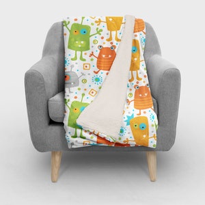 Little Monsters Personalized Blanket
