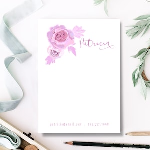 Three Pink Roses Custom Note Pad | Custom Note Pad Available in Several ...