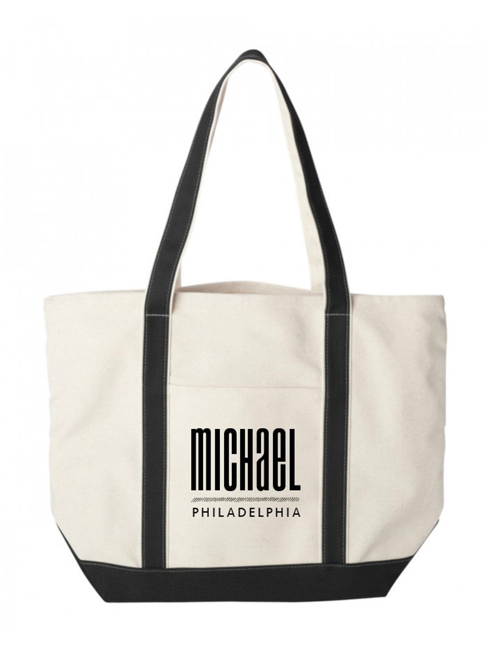 Personalized Name Canvas Tote Bag Custom Canvas Tote Bag Etsy