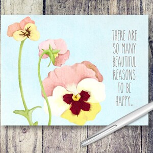 Floral Thank You Note Cards: Set of 10