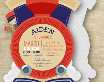 Train Kid's Birthday Invitation