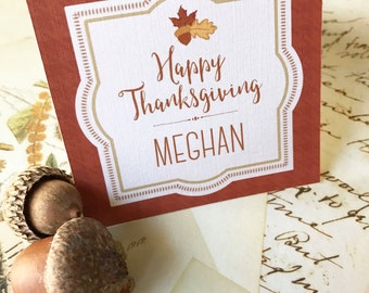 Happy Thanksgiving Place Card