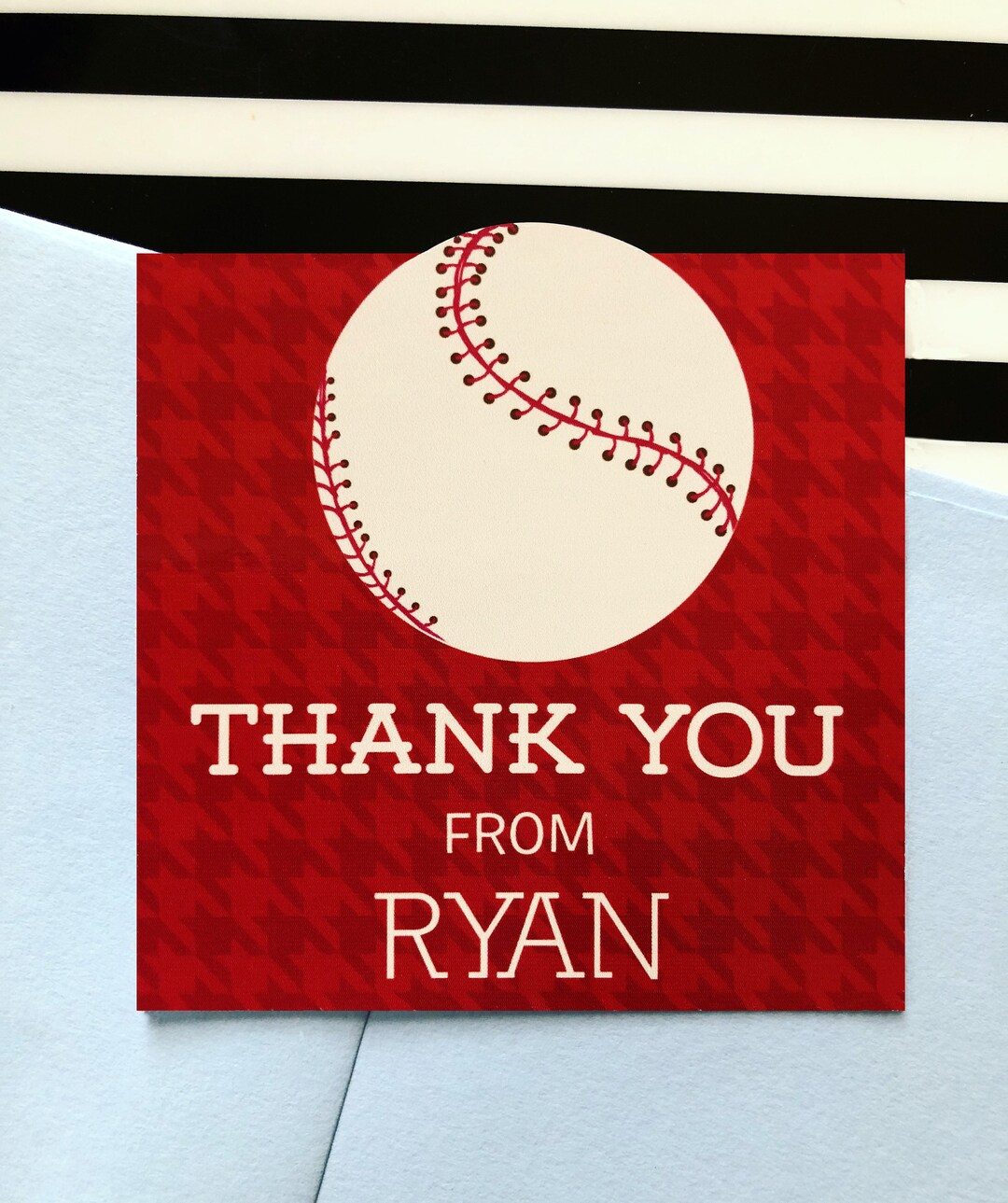 Baseball Party Gift Tag Sticker - Etsy