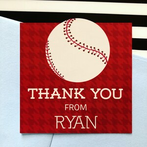 Baseball-Partei Geschenk-Tag-Aufkleber