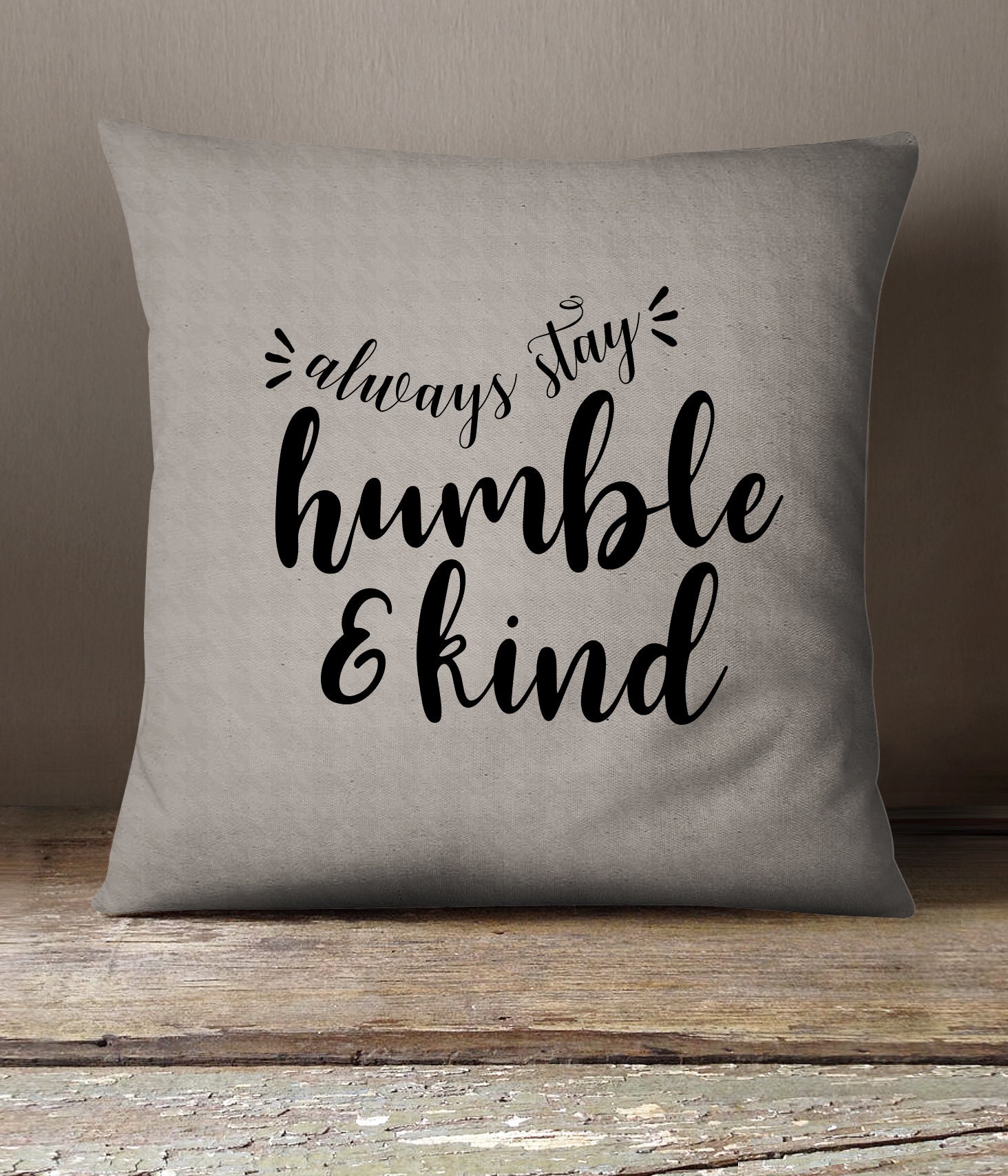 Inspirational Quote Pillow Available in 10 colors Always Etsy