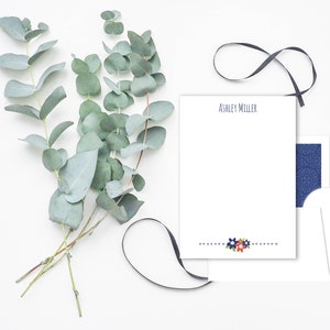 Set de Papelería Pesonalizada de Primrose Lane Sobres con revestimientos de coordinación de líneas de línea de línea de línea de revestimientos Papelería personalizada