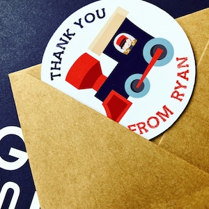 Etiqueta de regalo de la fiesta del tren pegatina / etiquetas de fiesta personalizadas / pegatinas de regalo personalizadas o etiquetas / etiquetas de favor totalmente personalizables o pegatinas