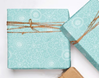 Teal Mulberry 20" x 29" Gift Wrap