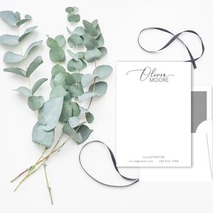 Elegante Skript personalisierte Briefpapier Set | Umschläge mit koordinierenden Linern | 28 Schriftfarbauswahl