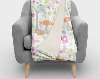 Enchanted Garden Personalized Blanket