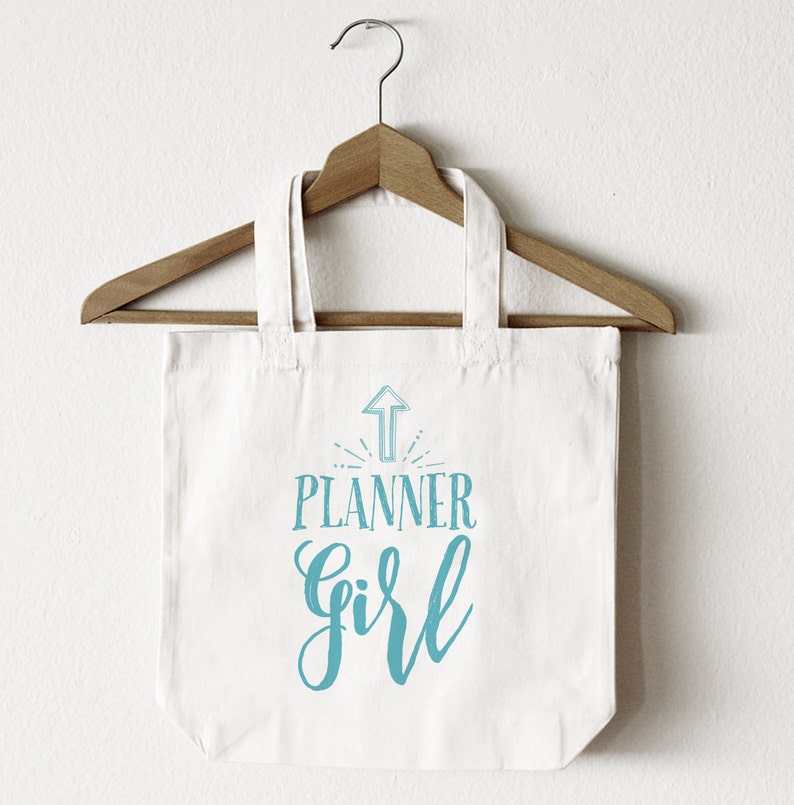 Planner Girl Tote Bag Planner Tote Bag Great Gift Idea Etsy