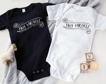 Tiny Miracle Baby Bodysuit | Tiny Miracle Body Suit for Baby | Available in 3 Colors