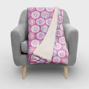 Fuchsia Magnolias Personalized Blanket