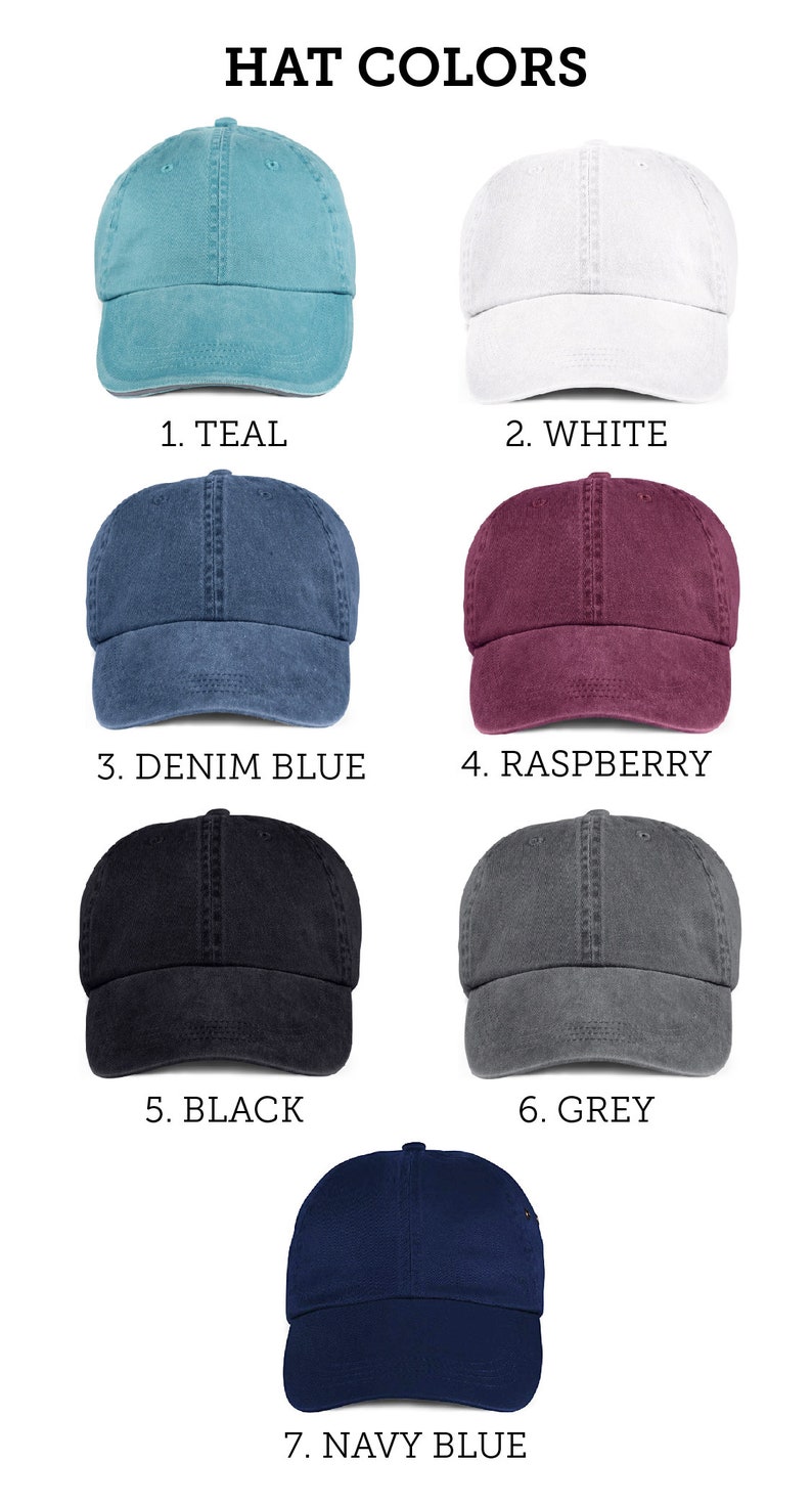 Custom Printed Hat NEW 7 Colors Custom Baseball Hat Etsy