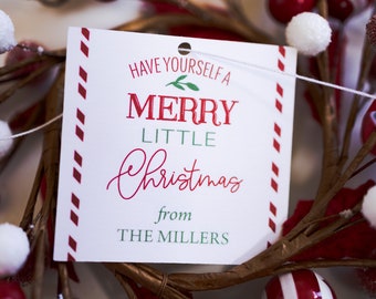 Have Yourself a Merry Little Christmas Holiday Gift Tags, Holiday Labels | Christmas Stickers