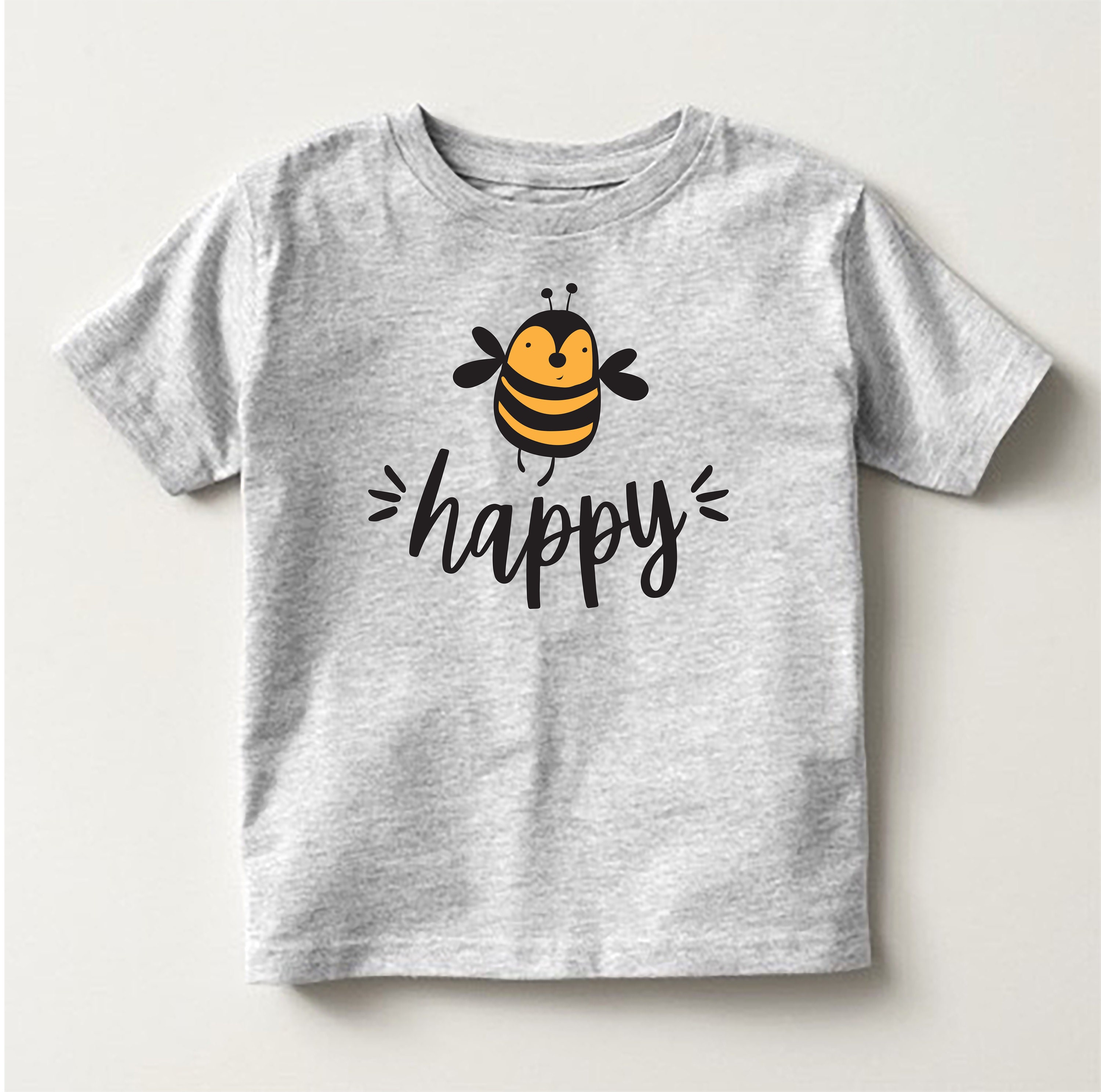 Bee Happy Youth or Toddler TShirt | Available in 6 Colors